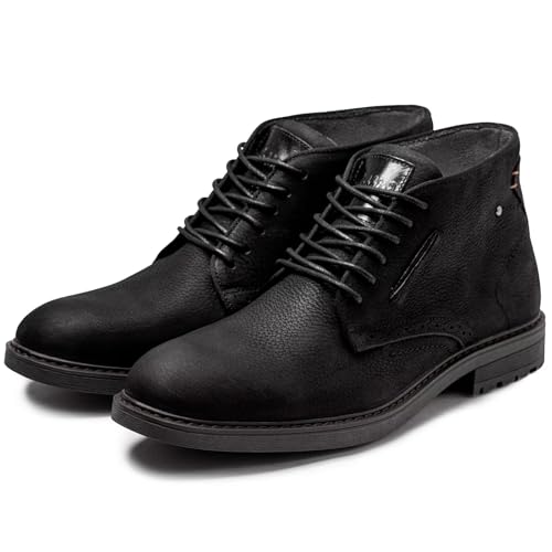 Image of Arkbird Men's Chukka Boots, Leather Ankle Dress Boot Casual Oxfords Lace Up Work Shoes