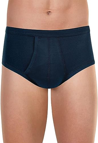 Eminence - Slip Taille Haute Ouvert Pur Coton Premium - Taille : 4 - Couleur : Marine