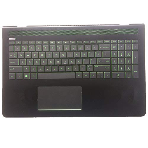 Pavé tactile réactif et clavier d'ordinateur portable HP Pavilion 15-DQ x360 noir
