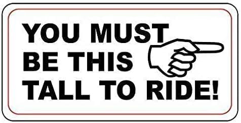 Retro Height Requirement Warning Metal Sign Vintage Wall Decor for Home Farm Bar Coffee Shop Club – Vintage Metal Sign with Height Requirement Doubles as Decor Suitable for Various Spaces. 8X12 inch