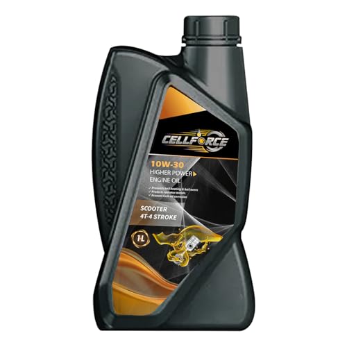 Image of Cellforce 10W30 Synthetic Engine Oil for Bikes & Scooters, 1L, BS VI, JASO MA2, 4T