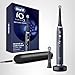 Oral-B iO Deep Clean + Protect Rechargeable Electric Toothbrush, Black, iO Series 7, 2 Replacement Brush Heads, Charging Travel Case
