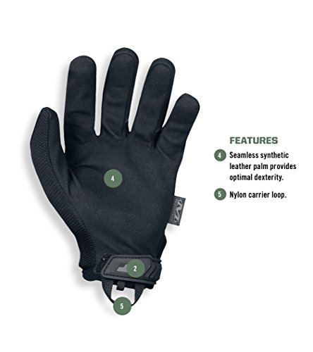 Mechanix Wear - Guantes Ocultos Originales (Grande, Negro)