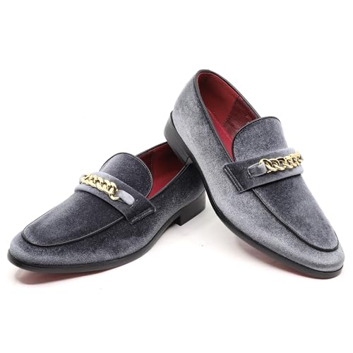 Image of Men's Vintage Velvet Designer Classic Dress Tuxedo Smoking Slipper Loafer Slip On Shoes Arthur-02