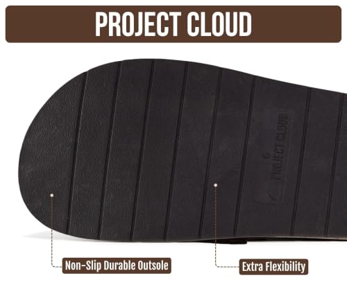 Image of Project Cloud 100% Genuine Leather Womens Clogs - Plush & Soft Insole with Arch Support Non Slip Mules & Clogs for Women Footwear - Water Resistant Women Shoes (Foamy)