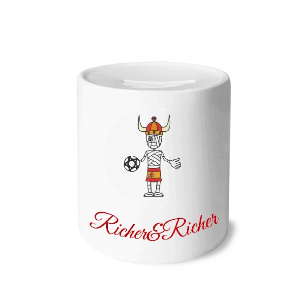 no/nospanish bullfighter soccer cartoon Rich and Rich Bank Saving Box Coin