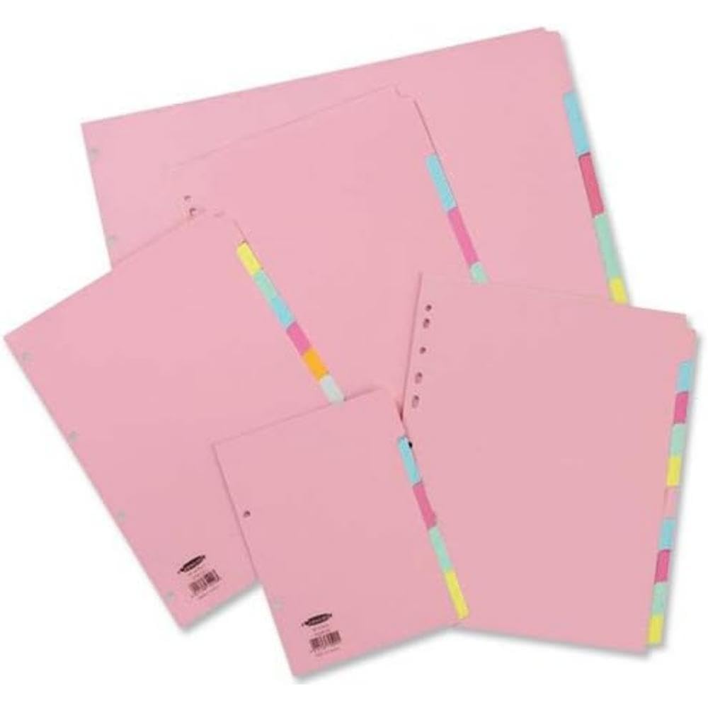 Concorde Concord Subject Dividers 230 Micron 5-Part A4 Ref 234256 from B&Q