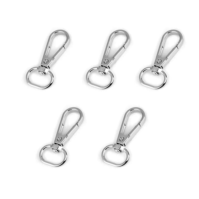 DINGDE 5pcs 1.6/2/2.5/3.2/3.5cm Metal Bags Strap Buckles Lobster Clasp Collar Carabiner Snap Hook DIY KeyChain Bag Part Accessories