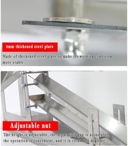 Chicken Yolk Protein Separator, Stainless Steel Separation Machine for Eggs, 500-800 Pieces/H Output, Adjustable Height and Separation Gap, Ideal for Home Kitchen