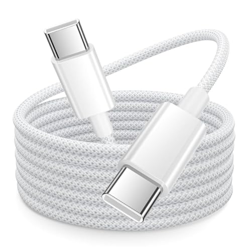 Image of KUZOOM USB C To USB C Cable, 60W Fast Charging Cable Compatible With iPhone 16 Pro Max /15 Pro /15, Samsung Galaxy S24 /S23 /S22 Ultra, iPad Pro, Pixel 9 /8 Grey, 3.3Ft