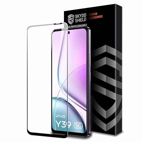 Image of Military-Grade Gorilla Tempered Glass For Vivo Y39 (6.68 Inch) With Installation Kit | Edge to Edge Coverage | Black