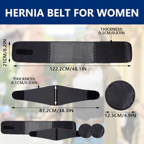 Faja para hernia umbilical ajustable con compresión removible miniatura 2