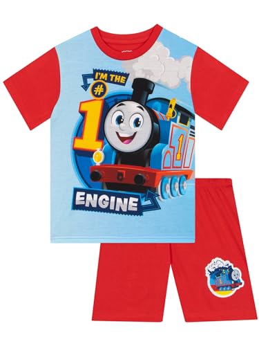 THOMAS & FRIENDS Boys Pajamas | Thomas The Train Boys Pjs | Thomas Train Sleepwear | Red 4
