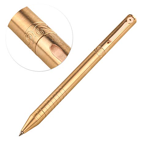 SMOOTHERPRO Solid Brass Pen EDC Sleek Twist Gift Pen for Women(P019)