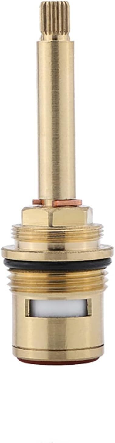 Cartouche de valve à disque tige en céramique quart tour 3/4" 20 valves SplineTap cartouche robinet laiton for cuisine salle bain, rouge(Red+blue)