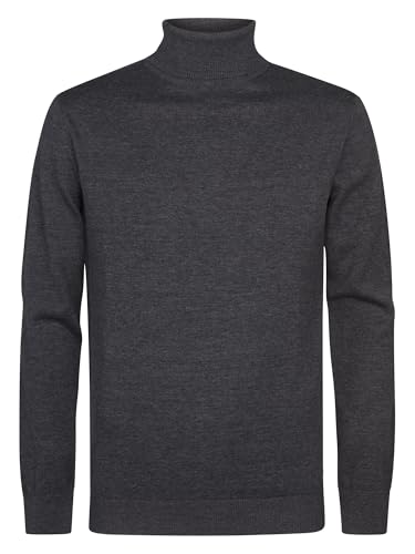 Petrol Industries M-ROS-KWC260 Men Knitwear Collar Basic Steal Melee