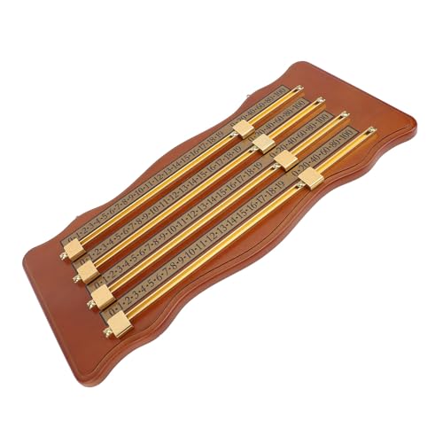 Marcador de Billar en Madera y Aluminio 4 Pistas miniatura 2