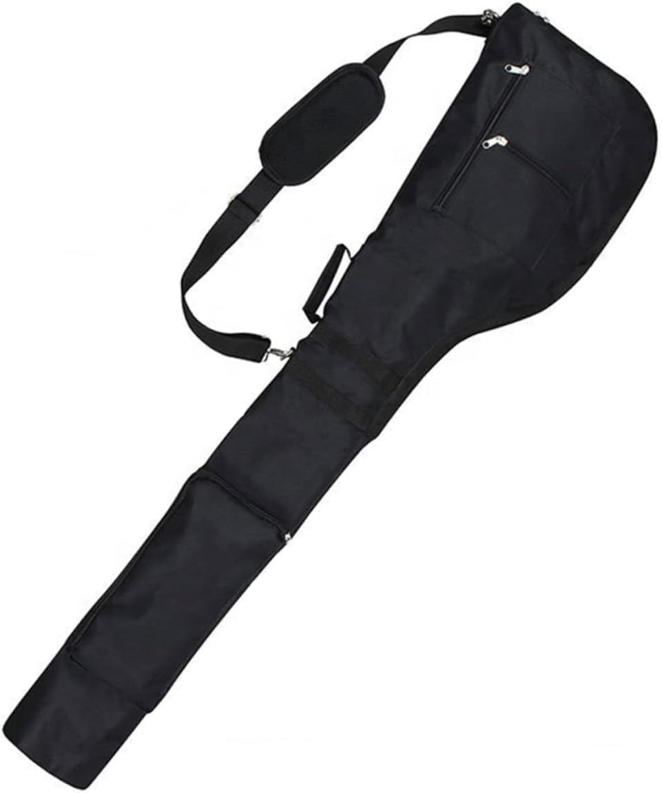 Kisangel Reusable Golfing Bag Single Shoulder Club Carrier Durable Pouch with Zipper for Easy Access for Golf Course Accessories Compact Storage