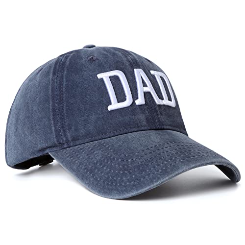 Image of Mom Dad Embroidered Baseball Caps Set of 2 Adjustable Couples Cotton Hats | Soft cotton matching caps with premium embroidery and adjustable fit, perfect for couples, parents, family photos and gifts.