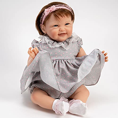 Paradise Galleries Realistic Reborn Toddler Doll Sweetie Pie, 19 Inch, Rooted Hair & Magnetic Pacifier, 7-Piece Baby Doll Gift Set #TOP4