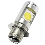 PHOENIX LED ヘッドライト バルブ ph7 P15d 25-1 ショートバルブ 6000k 1600lm ホワイト バイク 用 交流 直流 兼用 無極性設計 T19L Hi/Lo 12w 12~80V 汎用 小さい 7380