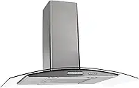 Coifa de Parede 80cm Vidro Curvo Duto Slim Nardelli Inox
