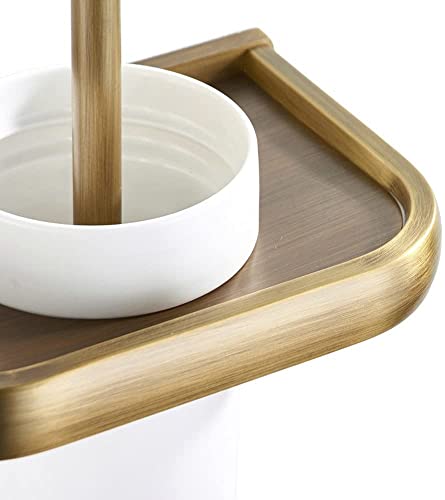 Brosse de toilette en céramique avec support pour cuvette WC propre