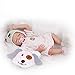 ZIYIUI 20 Pollici 50cm Bambole Reborn Femmine Tutto Il Corpo Silicone Morbido Occhi Chiusi Reborn Doll Magnetico Giocattoli per Bambini Regalo di Natale