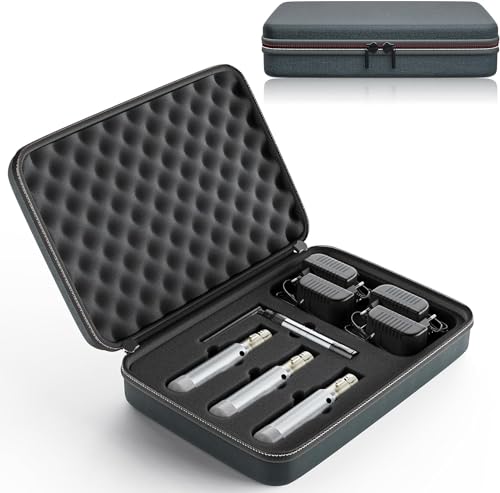 GdjRttk Controller wireless D-MX con scatole, trasmettitore wireless D-MX512 / ricevitore LED Light Controller da utilizzare con controller D-MX, ricevitore wireless con batteria