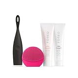 FOREO 'DREAM TEAM +' Skin & Oral Care Gift Set (Includes LUNA play plus Portable Facial Cleansing Brush + ISSA play Electric Toothbrush + 60 ml Day and Night Cleansers)
