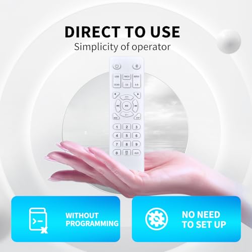 New Replacement Remote Control for Gueray/Weeuus/ROADOM Desktop CD Player by HZIME - Used condition - Image 4