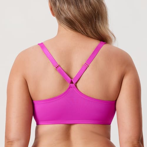 Image of DELIMIRA Women's Front Closure Racerback Plus Size Bra