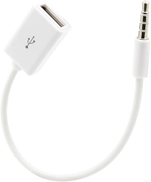 3.5mm Stereo Plugs to USB Converter 3.5mm Cable Cord for Car MP3 Speakers U-Disk OTG Converter Adapter