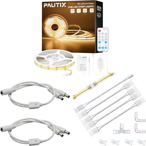 Tira LED PAUTIX COB 3000K Blanca Cálida 5m 2 Pack miniatura 1