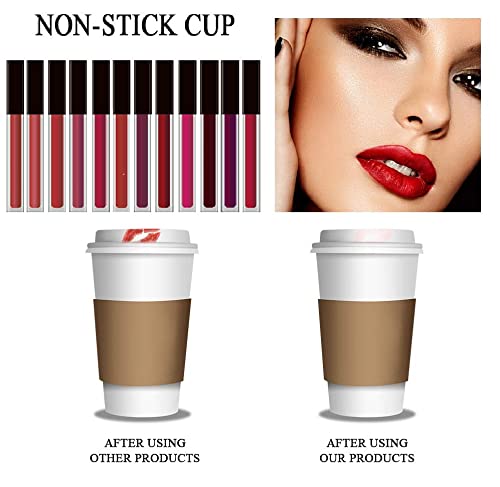 Sh.Huda Hudacrush Beauty Matte Finish, Long Lasting, Waterproof Liquid Lipsticks Combo Set For Women - 12Pcs - Image 4