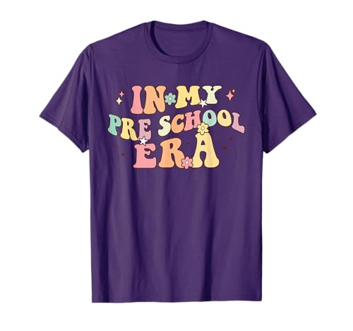 in My Pre School Era Retro Back to School Teacher Student T-Shirt
