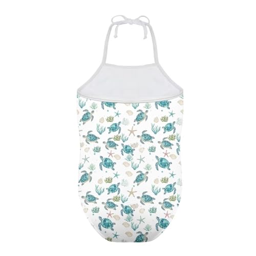 Image of Girls One Piece Swimsuit Summer Quick Dry Beach Sport Bathing Suit Halter Strap 1-10 Little Kids Toddler Swimwear