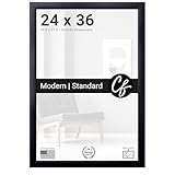Craig Frames 24x36 Poster Frame, Black Frame, Contemporary Style for Wall Decor