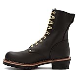 Georgia Boot Men's 8" Safety Toe Logger,Black,12 M