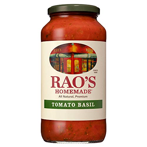Rao s Homemade Tomato Sauce, Tomato Basil, 24 oz, Versatile Pasta Sauce, Carb Conscious, Keto Friendly, All Natural, Premium Quality, Made with Slow-Simmered Italian Tomatoes & Basil
