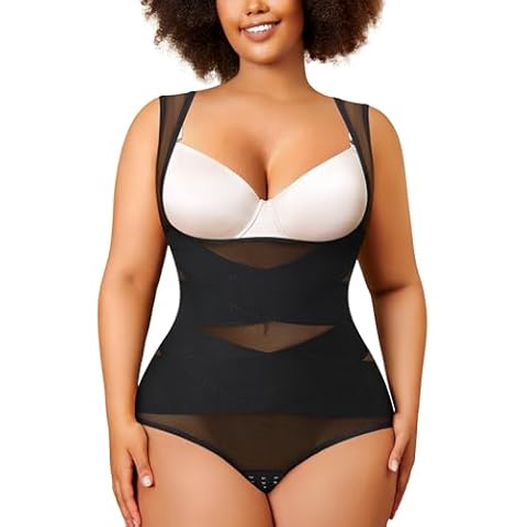 Nebility Plus Size Shapewear Bodysuit Cover