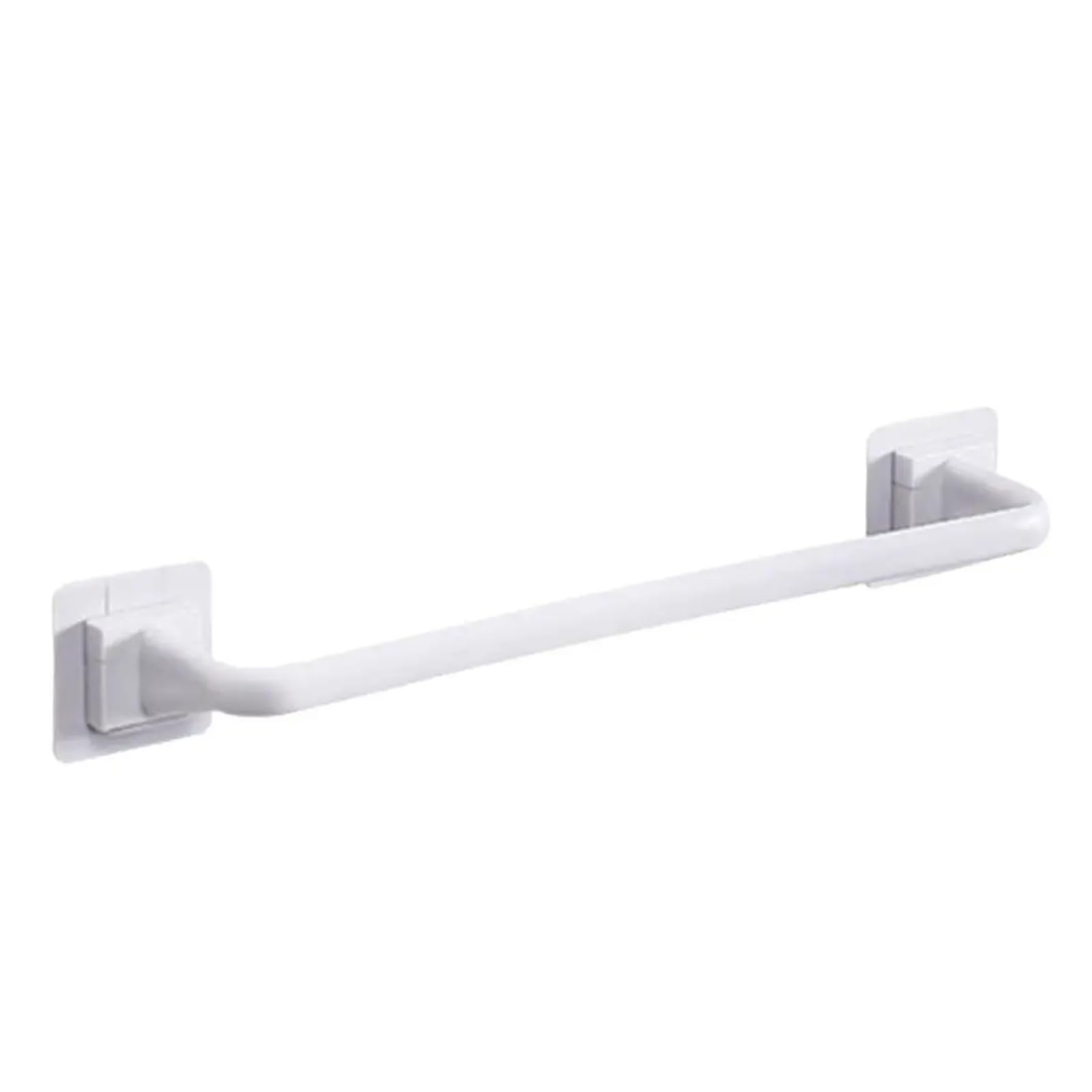 1pc Home Bracket Wall Mount Toilet Bathroom Bar Towel Rack Clothes Holder Storage Shelf(White,34cm)
