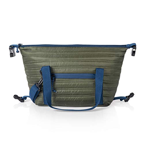 PICNIC TIME Midday Quilted Washable Insulated Lunch Bag, Soft-sided Lunch Box, Lunch Cooler Bag, (Green) by PICNIC TIME - Image 4