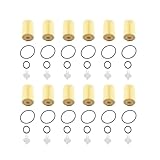 12 Pieces Engine Oil Filter 57041 0410822 for Toyota Land Cruiser 2008-2021 Sequoia 2008-2022