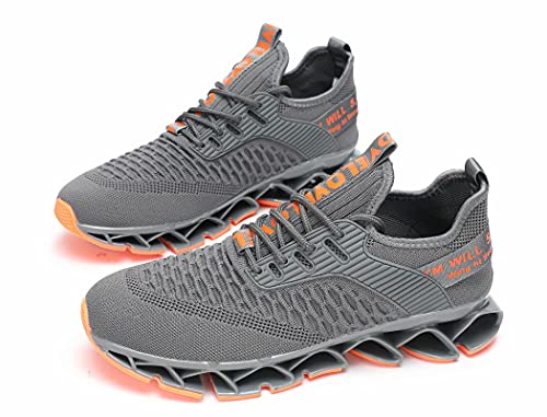 Image of Chopben Men's Running Shoes Blade Non Slip Fashion Sneakers Breathable Mesh Soft Sole Casual Athletic Walking Shoes