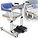 ZWJABYY Ascenseur pour Fauteuil Roulant,Chaise PercéE à roulettes,Coussin Amovible Et Toilette,avec Accoudoirs Pliants,Charge 140Kg/308 Ib éLéVateur Patient éLectrique.