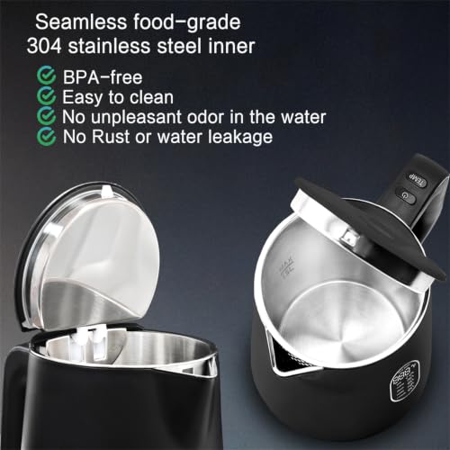 Image of 1.5L Electric Kettle Temperature Control, Matt Black