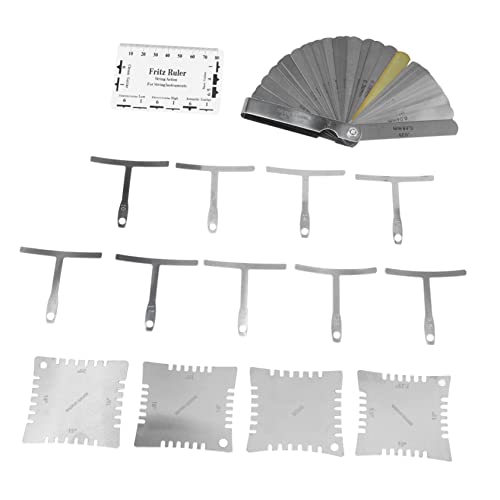 ibasenice Herramientas De Guitarra Kit De Reparación Medidores De Radio y Galgas Para Luthiers