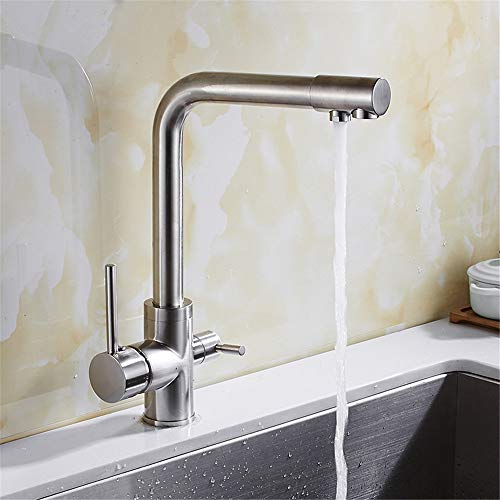 Robinet purificateur d'eau cuisine double usage tréfilage