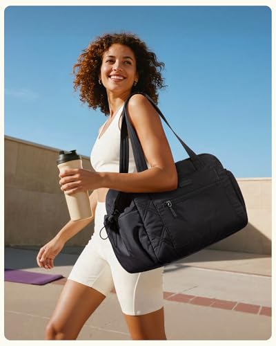 Image of LOVEVOOK Tote Bag for Women, 15.6 inch Laptop Work Bag with Cup Holder